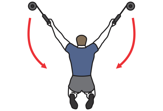 Cable crossover 2025 lat pulldown